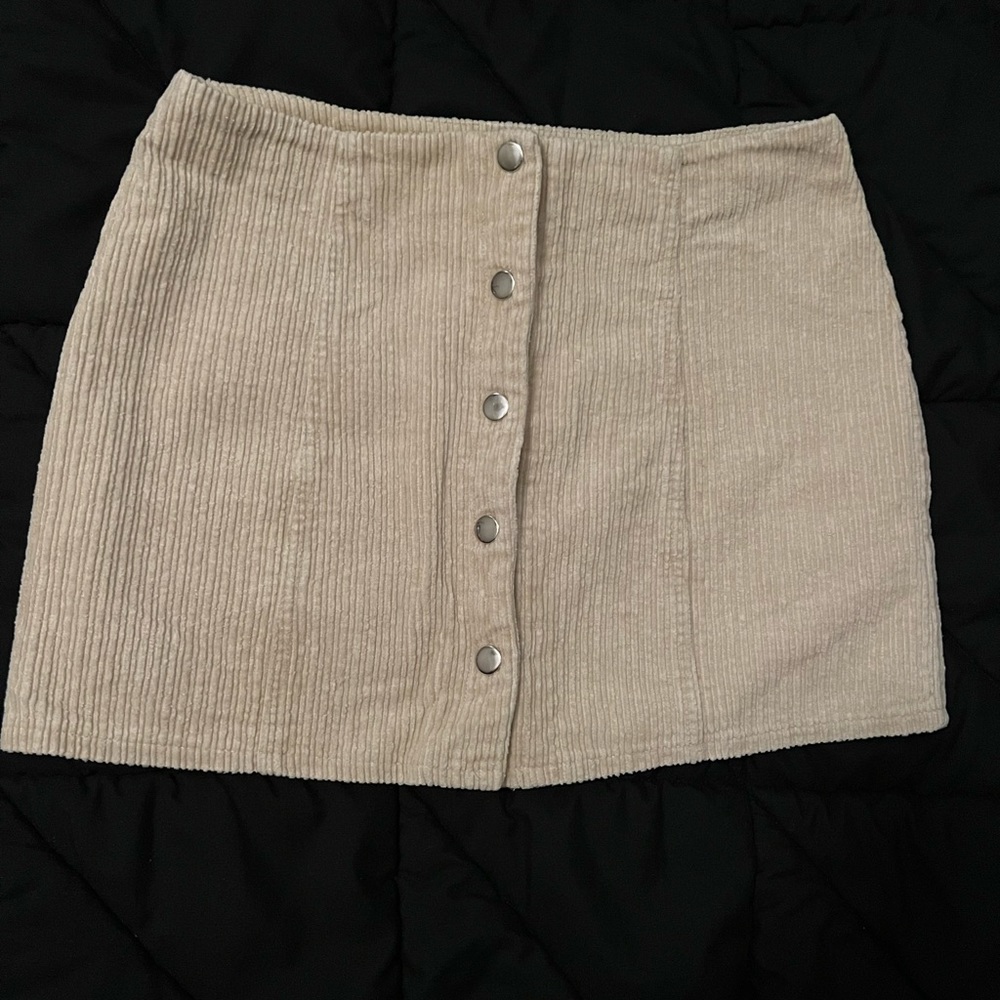 Corduroy mini skirt